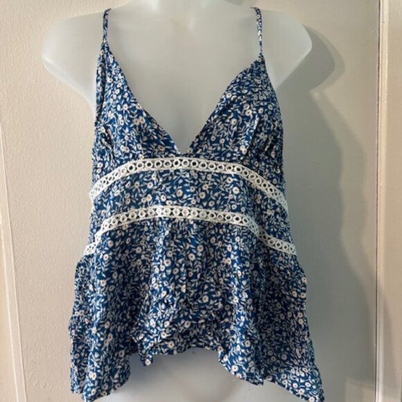 Floral Summer Top ~ Cute - Picture 1 of 6